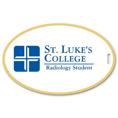 USA Made Laminated Event Tag - Oval (3.5"x5.5")