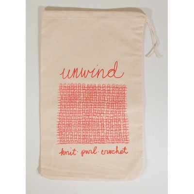 9"x15" Heavy Weight Natural Cotton Drawstring Bag