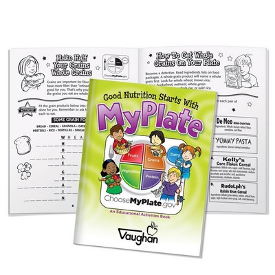 Good Nutrition Starts With MyPlate Educational Activities Book - Personalized