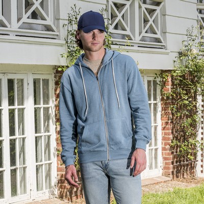 Retro Heather Zip Hoodie