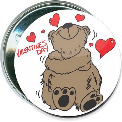 Valentine's Day - Valentine's Day Bear - 2 1/4'' Round Button
