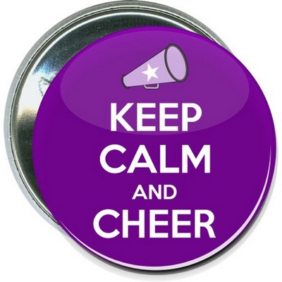 Cheerleading - Keep Calm and Cheer - 2 1/4'' Round Button