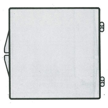 Rigid Clear Hinged Plastic Box (3 1/16"x3 1/16"x1/2")