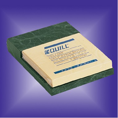 Green Marble Note Holder