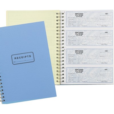 Receipt Form 3 Part Books (7.625"x 11")