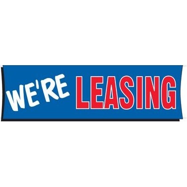 Heavy-Duty Giant Scrim Banner (We're Leasing) (3' x 10')