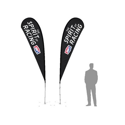 15' TearDrop Flag W/ Double Sided Printing