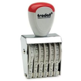 Trodat® Classic Numberer Stamp (3/16" H), 6 Bands