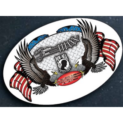 Oval Vinyl Decals 5"x2"