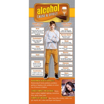 Alcohol Cause & Effect Rack Card (4" x 9")