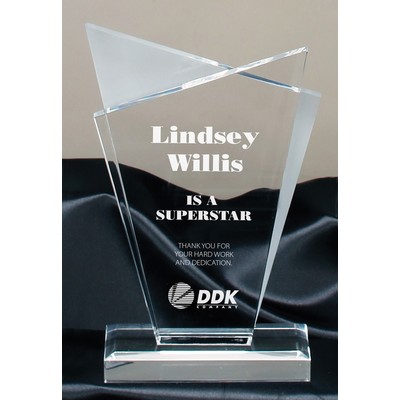 Infinity Clear Acrylic on Base (8 3/4"x5 3/8")