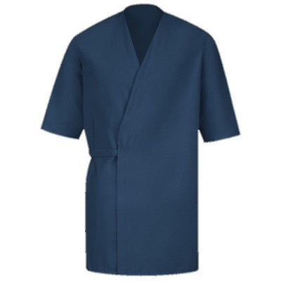 Red Kap™ Collarless Pocketless Butcher Wrap - Navy Blue