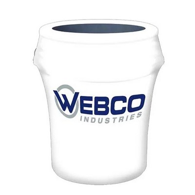 44 Gallon White Bin Cover w/ Logo