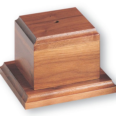 Genuine Walnut Base (3½" x 3½" x 3-5/8")