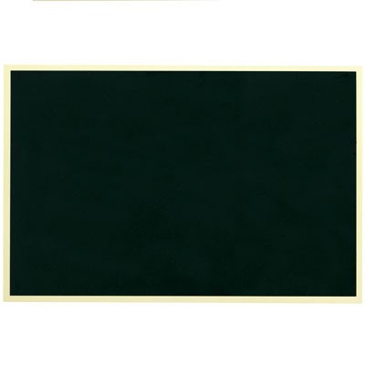 Black Screened Plate w/Gold Border & Adhesive Back (5" x 7")