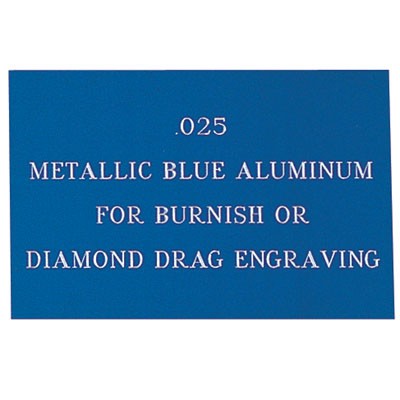 Metallic Blue Aluminum Engraving Sheet Stock (12"x24")
