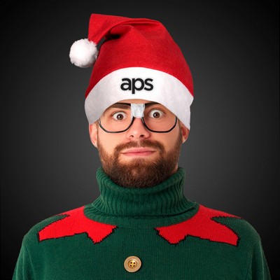 Red Felt Santa Hat(Screen Printed)