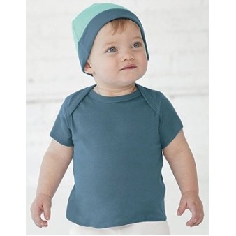 LAT Rabbit Skins Infant Baby Rib Lap Shoulder T-Shirt
