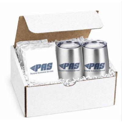 Stemless Double Tumblers with Cocktail Mix