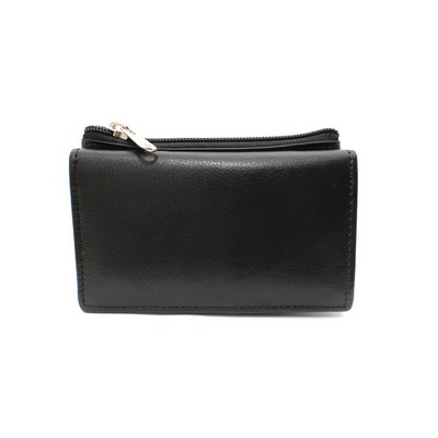 Ashlin® Designer Midnight Black Hillebrand Bi-Fold Mini-Wallet