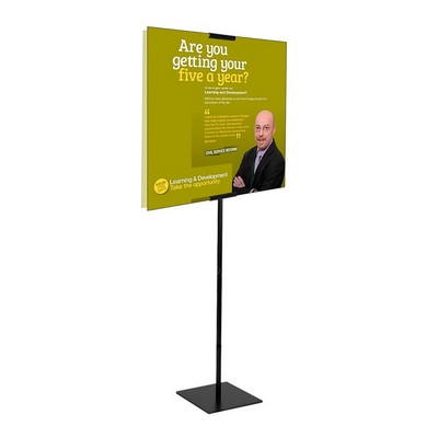 Economy Banner Stand Kit, Double Sided Polyester Blend Fabric (23" x 24")