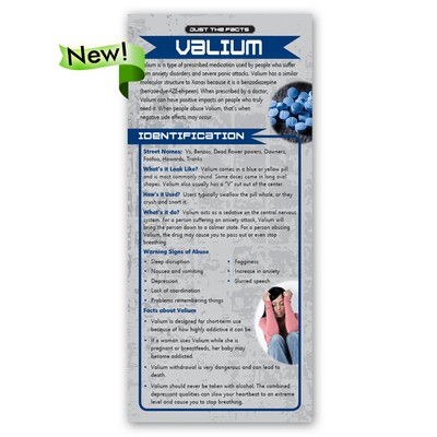 Valium Just the Facts Rack Card