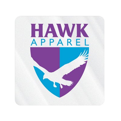 Square Sticker | Round Corners | 1 1/2" x 1 1/2" | Clear Static | Static Face | Screen