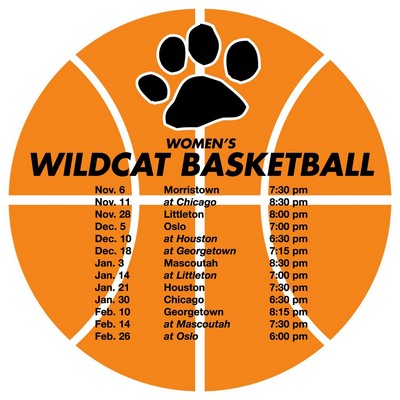 Schedule Basketball Magnet