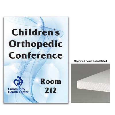 Foam 18X24 Paper Faced Foam Board Double Sided. 3/16" Thick. Full Color