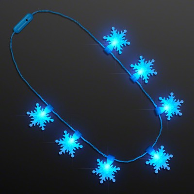 LED Snowflakes String Lights Necklace - BLANK