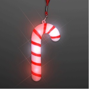 Light Up Candy Cane Necklaces - BLANK