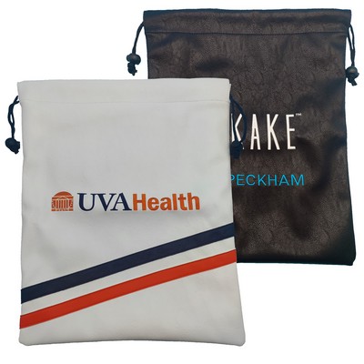 Vintage Embroidered Drawstring Shoe Bag