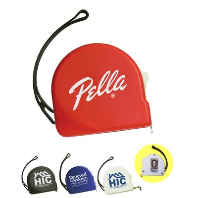 Union Printed - Tape Measure (6 ft.) with Belt Clip and Wrist Strap - One Color Print