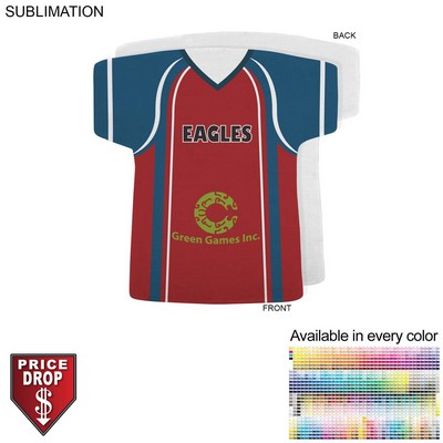 Lacrosse Jersey Shape Microfiber Dri-Lite Terry Keepsake Towel, 18x17, Sublimated Front Side