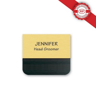 Custom Shape Deluxe Engraved Name Badge (11-15 Square Inches)