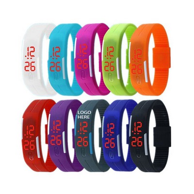 Silicone LED Sports Watch