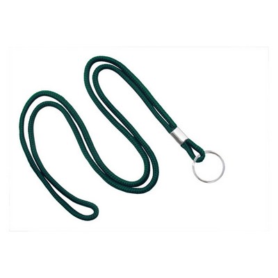 1/8" Blank Lanyard w/Split Ring (Forest Green)