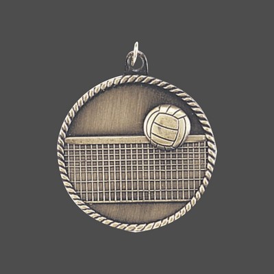 Silver Volleyball Medal (2")