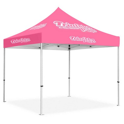 13x13' Standard Hex Aluminum Frame (50mm post, 2.0mm gauge) w Dye Sublimation Canopy