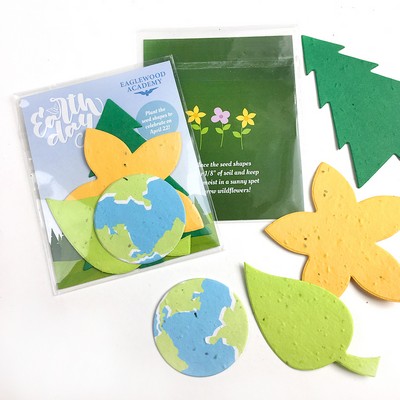 Double-Sided Nature Mix Seed Paper Shape Packs