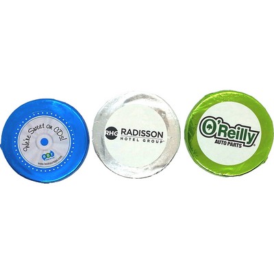 0.76 Oz. Round Photo Chocolate Bar