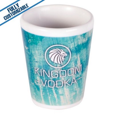 1.5 Oz. Ceramic Shot Glass - Full Color