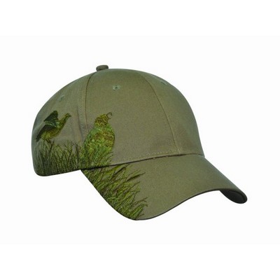 Camouflage Wildlife-Quail Embroidered Cap