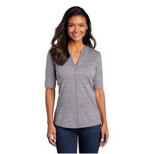 Port Authority ® Women's Stretch Heather Open Neck Top