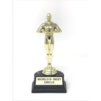 World's Best Uncle Trophy- 7" Novelty Trophy