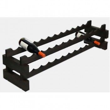 Modularack® Stained Brown 24 Bottle Wine Reserve Rack