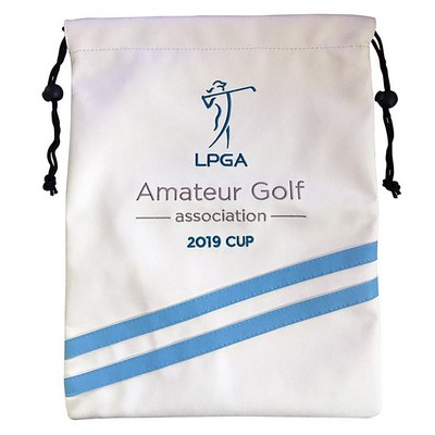 Synthetic Leather Drawstring Shoe Bag