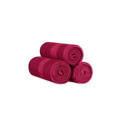 Burgundy Red Bleach Proof Oxford Salon & Spa Hand Towel