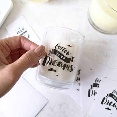 Custom Kiss-Cut Clear Vinyl Stickers (1"x1")