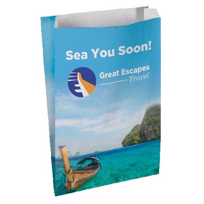 Full Color 1-Sided Merchant Paper Bags (9" x 13" x 2.5")